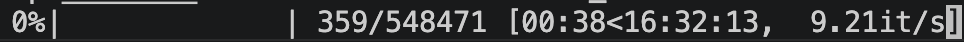 progress bar